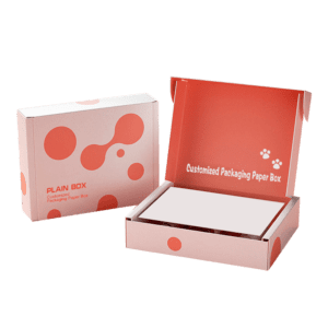 Corrugated mailer box ready for e-commerce shipping, emphasizing durability and custom branding options.