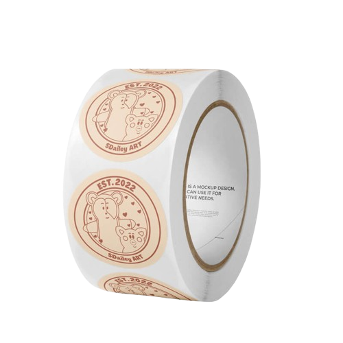 Branded sticker sealing tissue paper in fashion packaging set