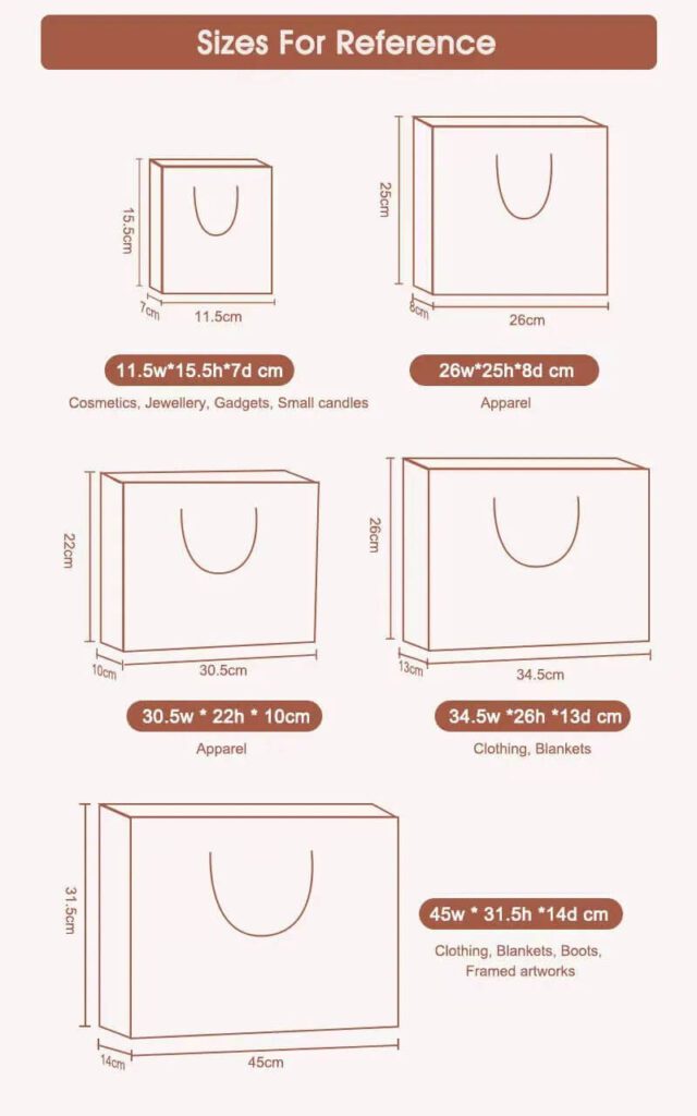 Common Bag Sizes