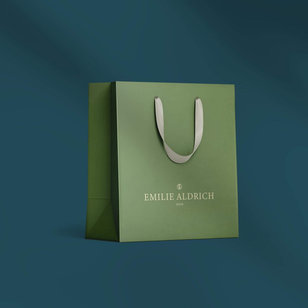 Dill Green Paper Bag
