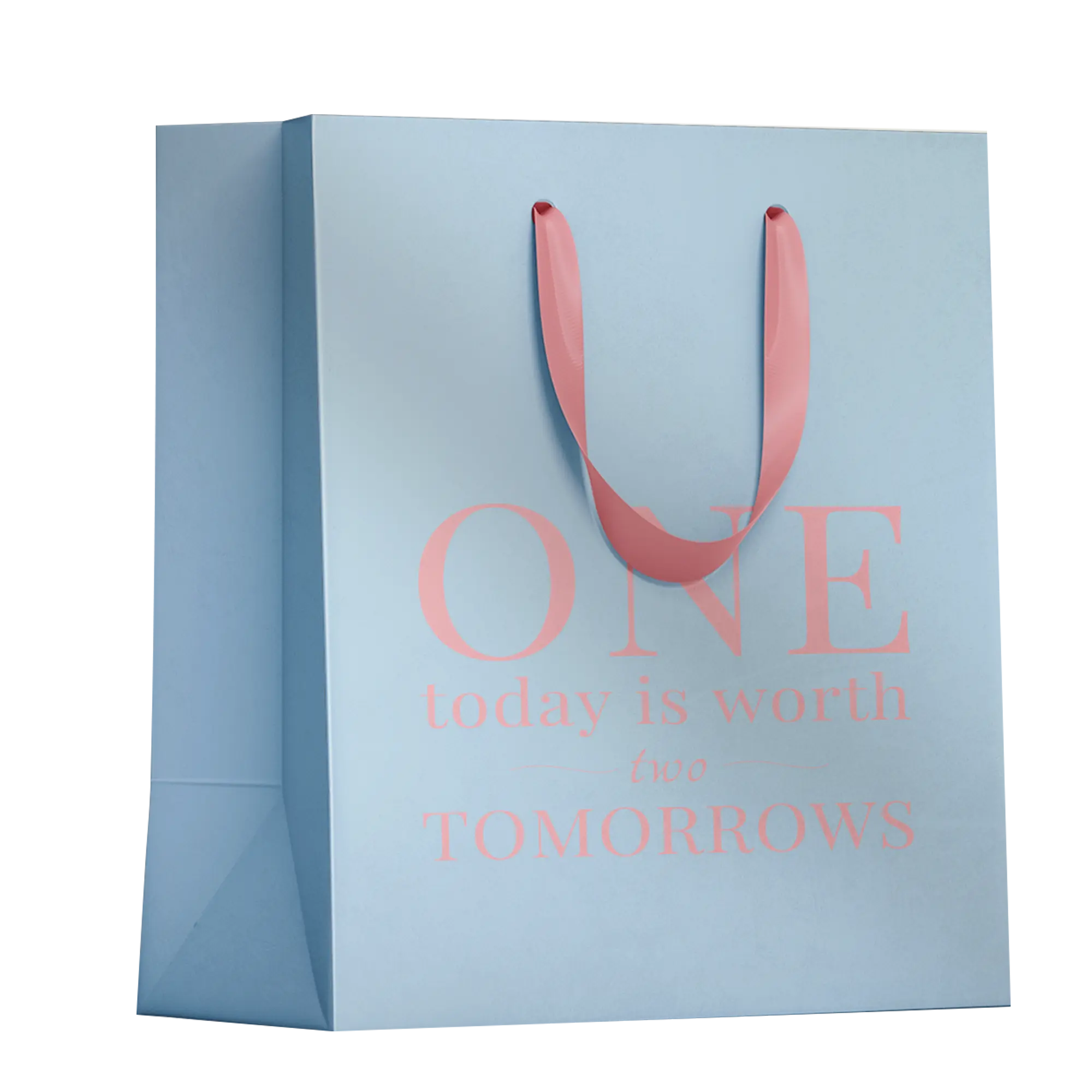 Durable punched handle, perfect for clothing stores, events, and promotions.
