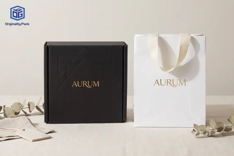 Paper bag vs mailer box for clothing brand packaging, comparing retail shopping bags and shipping boxes for apparel brands