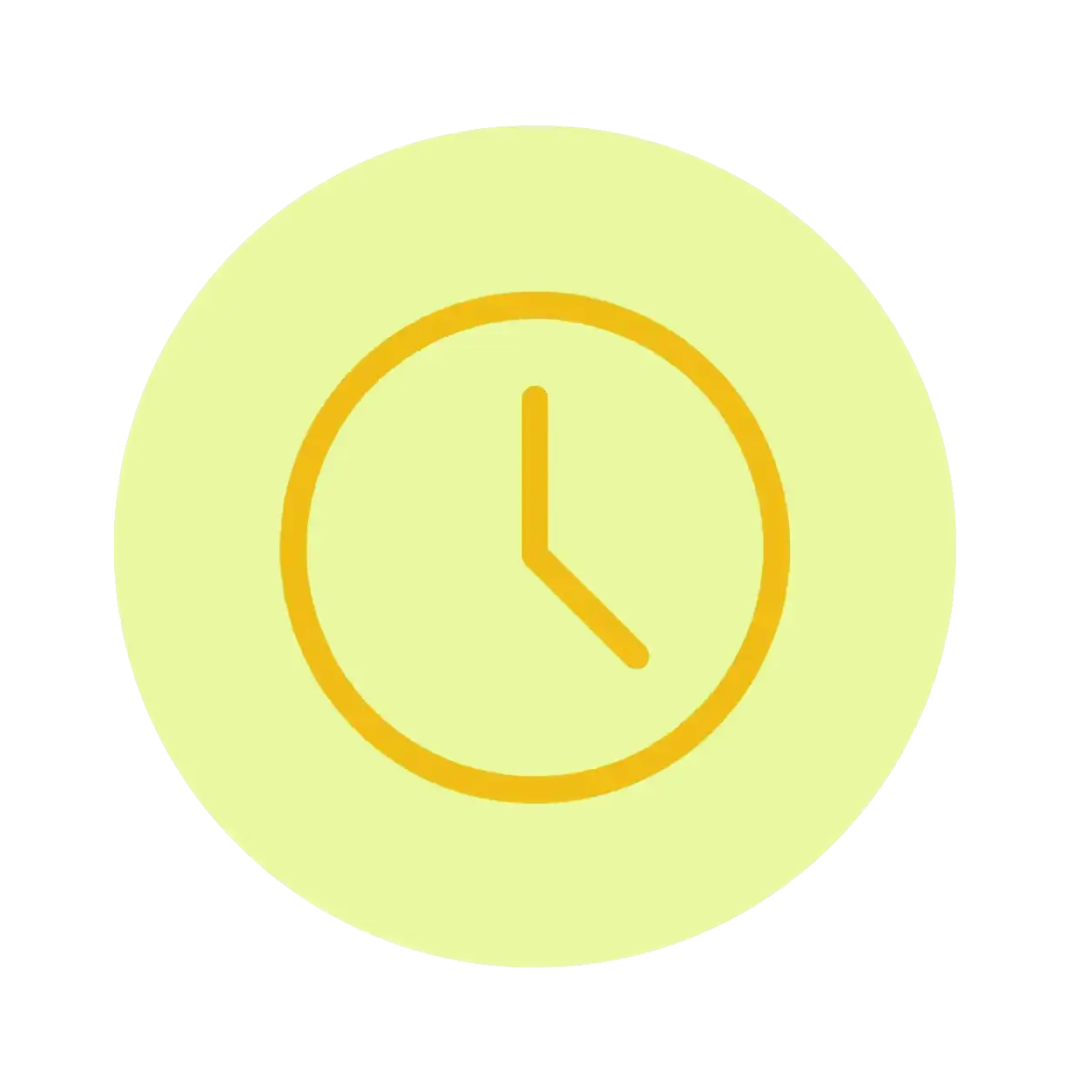 Lead time icon showing production timeline for custom packaging orders